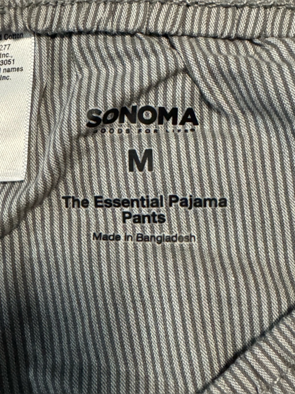Men's Sonoma Goods For Life® Woven Essential Pajama Pants in Dark Gray Pinstripe - Picture 8 of 12